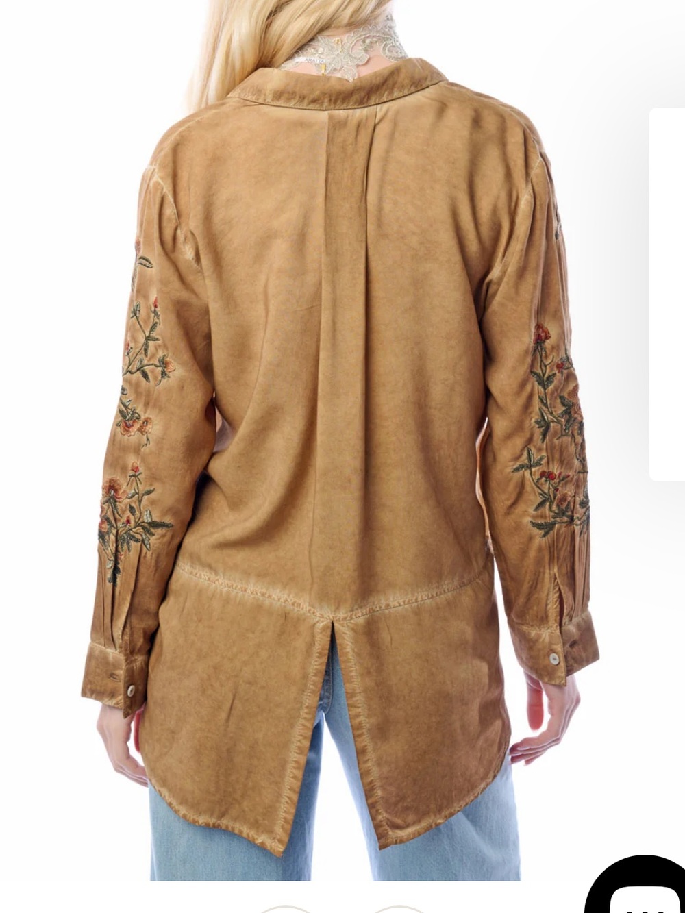 NWT Aratta Silent Journey- Kate Shirt- Vintage Brown - Picture 7 of 16